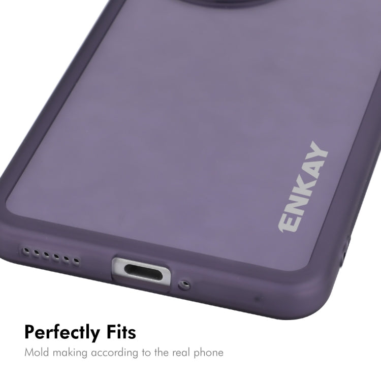 ENKAY Hat-Prince Translucent Matte TPU Phone Case with Lens Film + 3D Hot Bending Film, For Huawei nova 12 Pro, For Huawei Pura 70 Pro / 70 Pro+