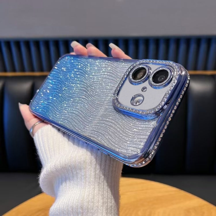 Diamond Water Ripple Gradient Glitter TPU Phone Case, Series 1