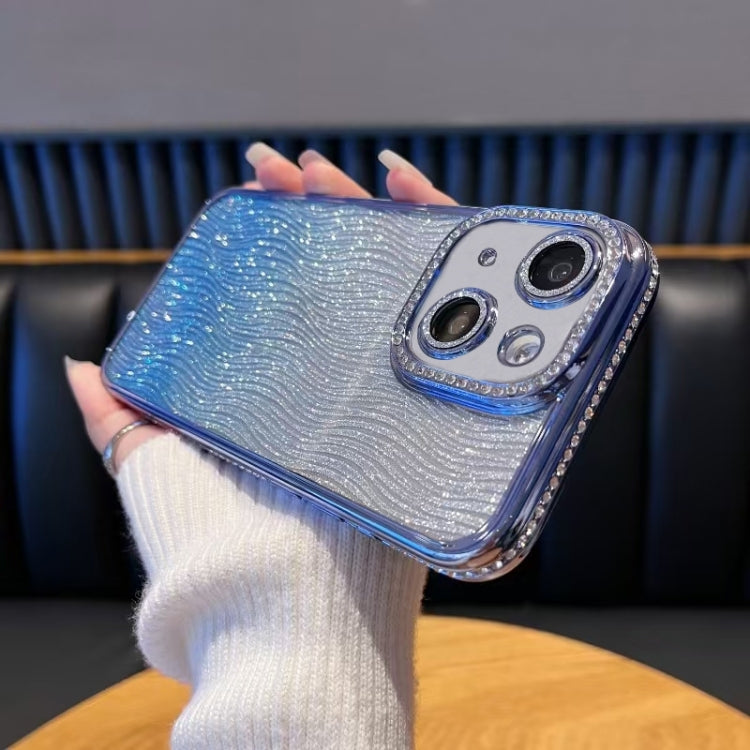 Diamond Water Ripple Gradient Glitter TPU Phone Case, Series 3