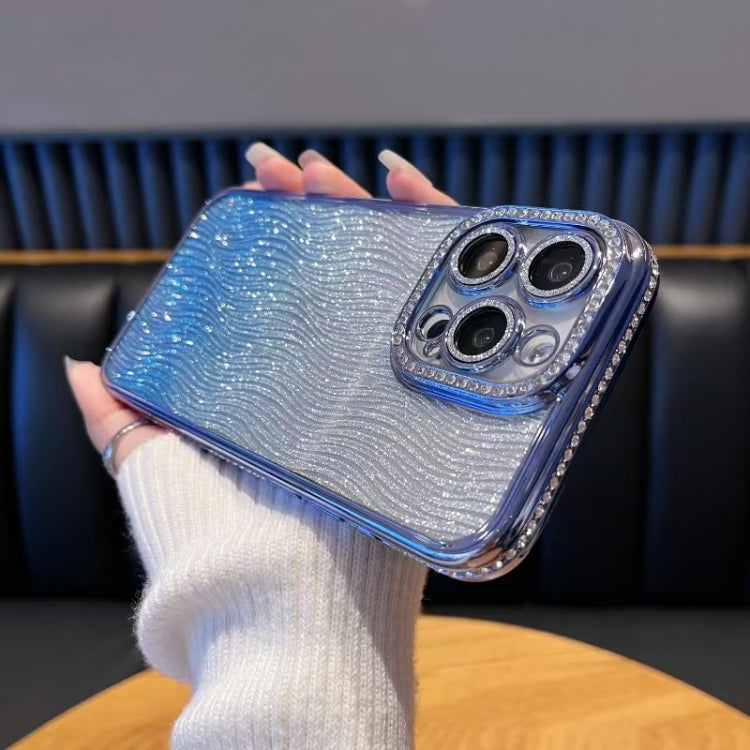 Diamond Water Ripple Gradient Glitter TPU Phone Case, Series 4