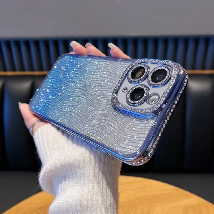 Diamond Water Ripple Gradient Glitter TPU Phone Case, Series 2