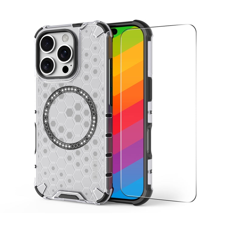 ENKAY Hat-Prince Honeycomb MagSafe Shockproof Phone Case with Large Arc Edge Film, Series 2