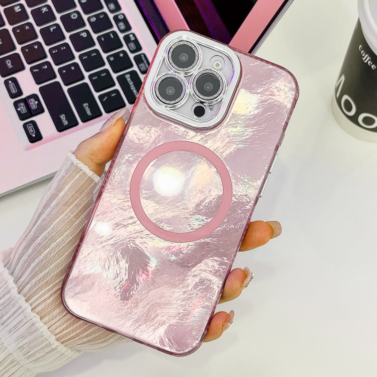 Plating Texture MagSafe TPU Phone Case with Glitter Lens Film, Series 10