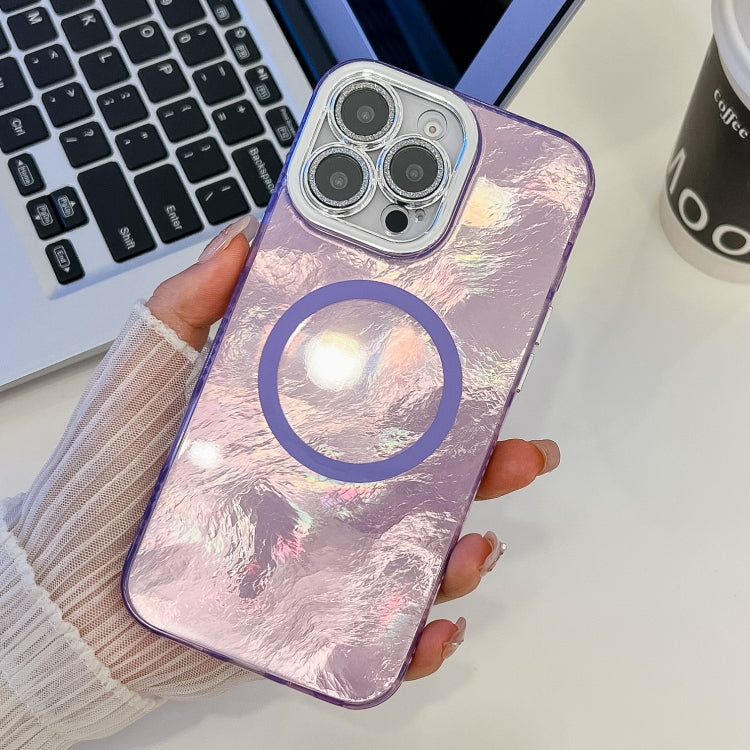 Plating Texture MagSafe TPU Phone Case with Glitter Lens Film, Series 1