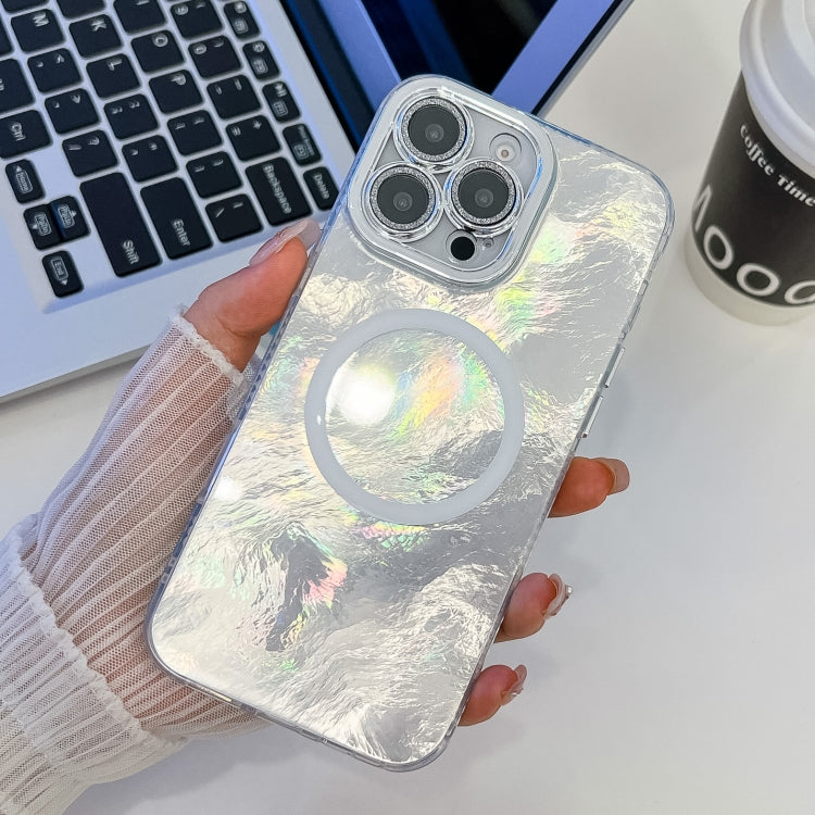 Plating Texture MagSafe TPU Phone Case with Glitter Lens Film, Series 9