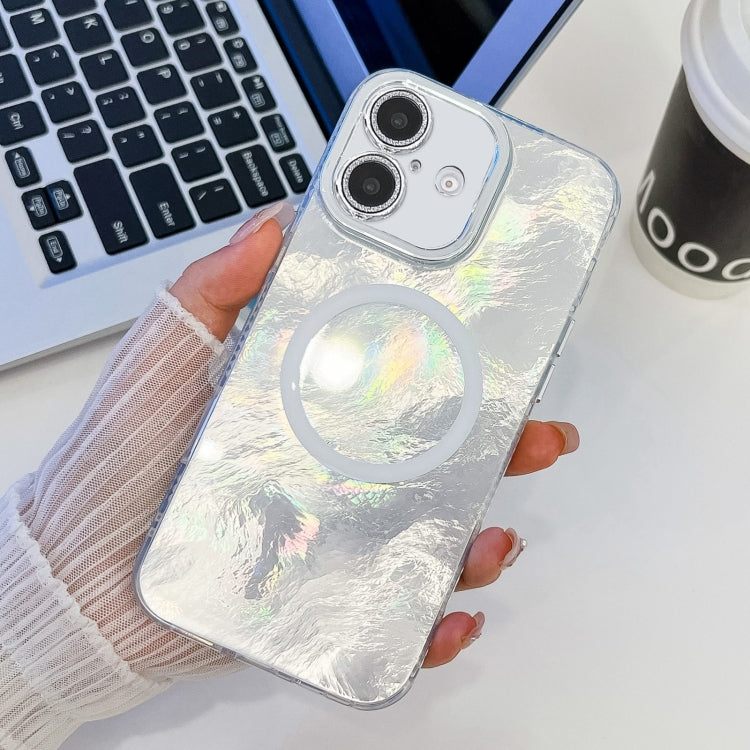 Plating Texture MagSafe TPU Phone Case with Glitter Lens Film, Series 4