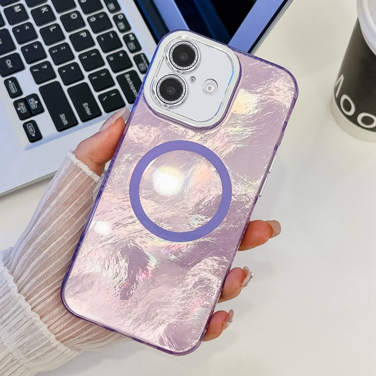 Plating Texture MagSafe TPU Phone Case with Glitter Lens Film, Series 4