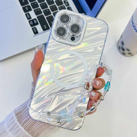 Plating Texture Wristband MagSafe TPU Phone Case with Glitter Lens Film, Series 13