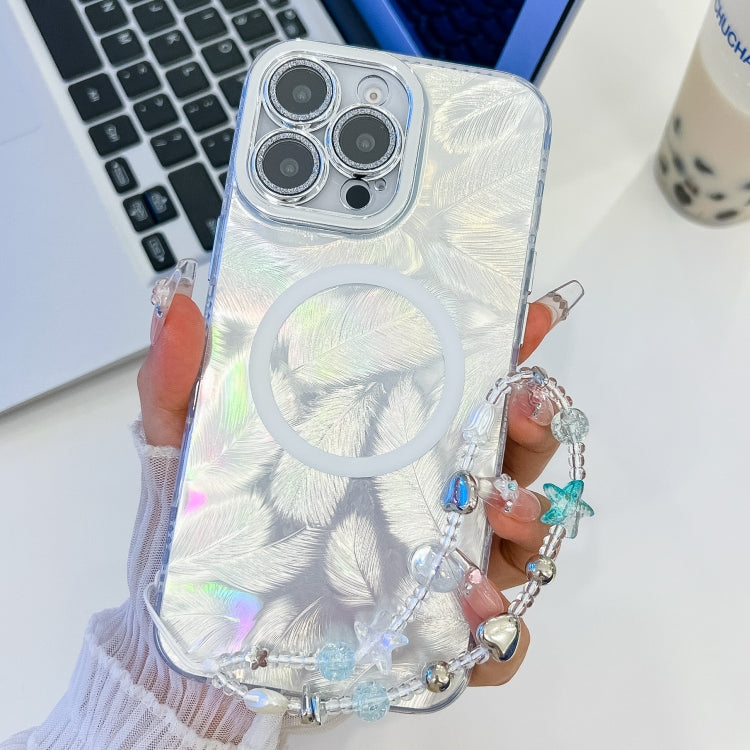 Plating Texture Wristband MagSafe TPU Phone Case with Glitter Lens Film, Series 13