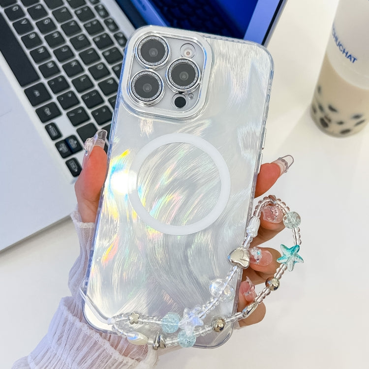 Plating Texture Wristband MagSafe TPU Phone Case with Glitter Lens Film, Series 13