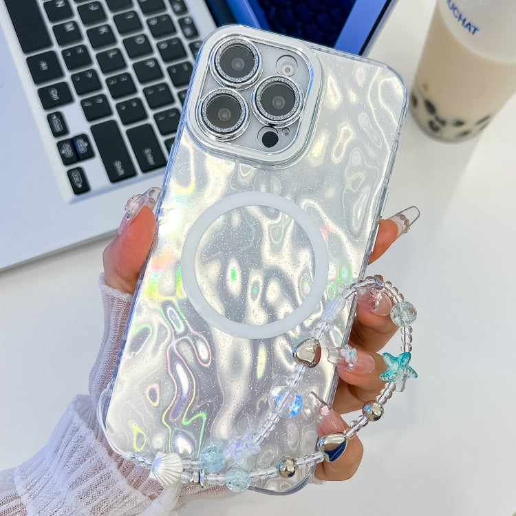 Plating Texture Wristband MagSafe TPU Phone Case with Glitter Lens Film, Series 13