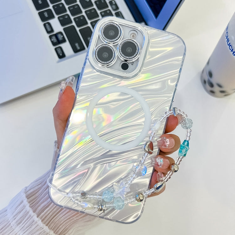 Plating Texture Wristband MagSafe TPU Phone Case with Glitter Lens Film, Series 11