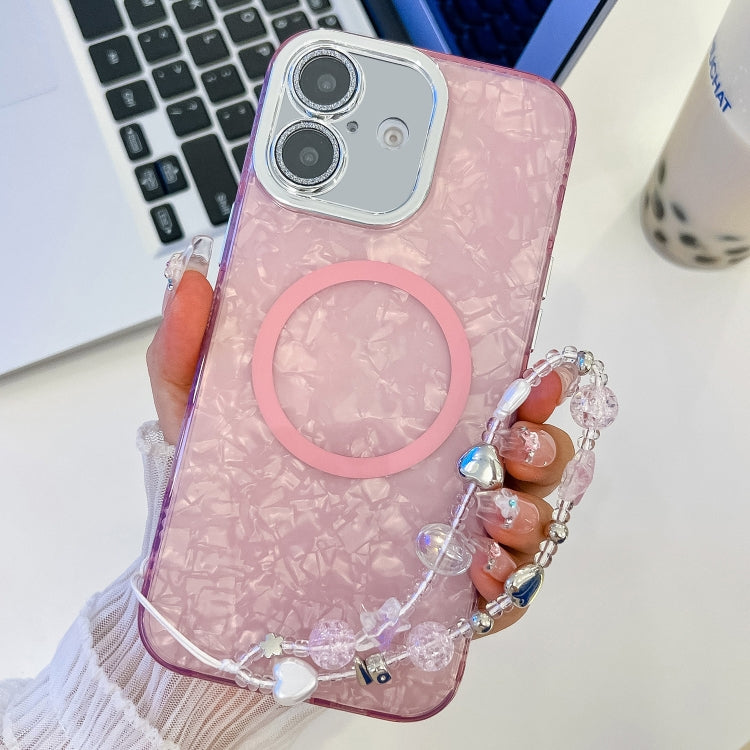 Plating Texture Wristband MagSafe TPU Phone Case with Glitter Lens Film, Series 2