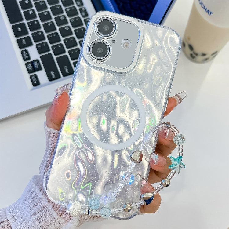 Plating Texture Wristband MagSafe TPU Phone Case with Glitter Lens Film, Series 2