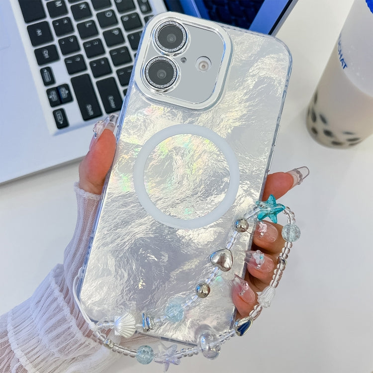 Plating Texture Wristband MagSafe TPU Phone Case with Glitter Lens Film, Series 2