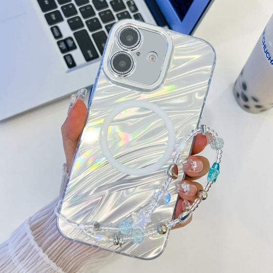 Plating Texture Wristband MagSafe TPU Phone Case with Glitter Lens Film, Series 4