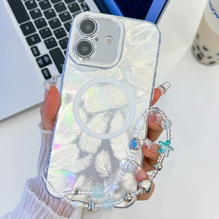 Plating Texture Wristband MagSafe TPU Phone Case with Glitter Lens Film, Series 4