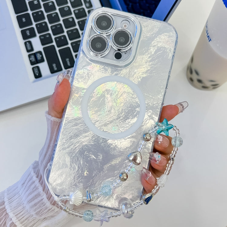 Plating Texture Wristband MagSafe TPU Phone Case with Glitter Lens Film, Series 5