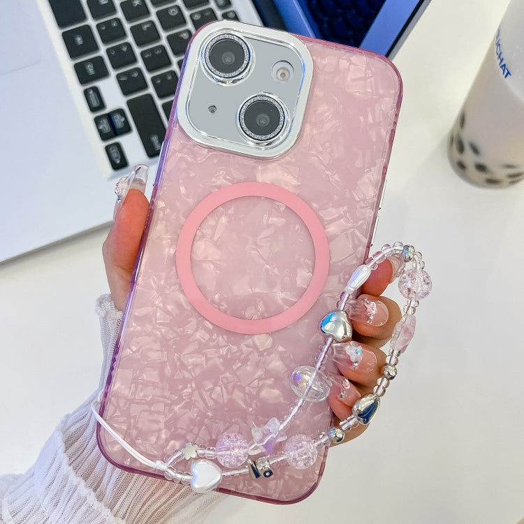 Plating Texture Wristband MagSafe TPU Phone Case with Glitter Lens Film, Series 3