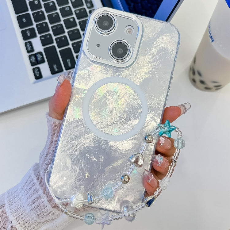 Plating Texture Wristband MagSafe TPU Phone Case with Glitter Lens Film, Series 3