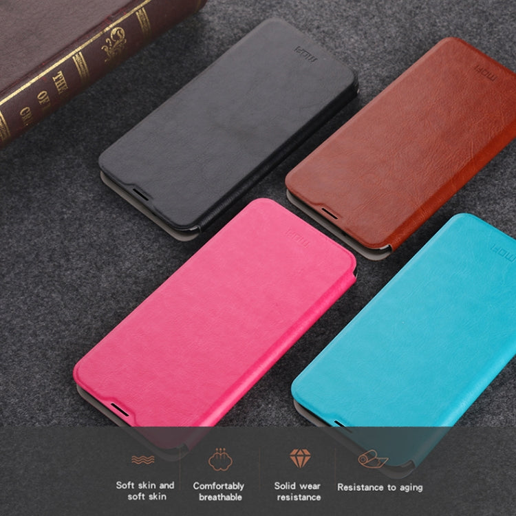 MOFI Rui Series Classical Leather Flip Leather Case With Bracket Embedded Steel Plate All-inclusive