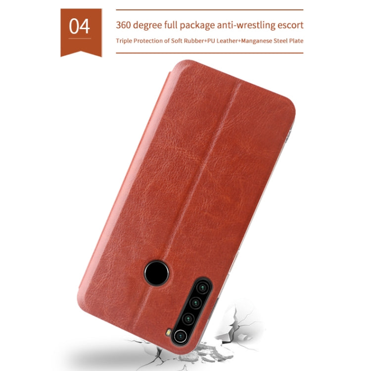 MOFI Rui Series Classical Leather Flip Leather Case With Bracket Embedded Steel Plate All-inclusive