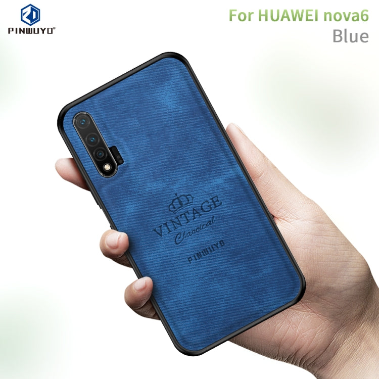 PINWUYO Zun Series PC + TPU + Skin Waterproof And Anti-fall All-inclusive Protective Shell, For Galaxy S20 Ultra, For Galaxy A51 / M40S, For Galaxy A91 / S10 Lite, For Huawei Nova 6, For Huawei Nova 6 SE, For Huawei Honor V30 / V30 Pro