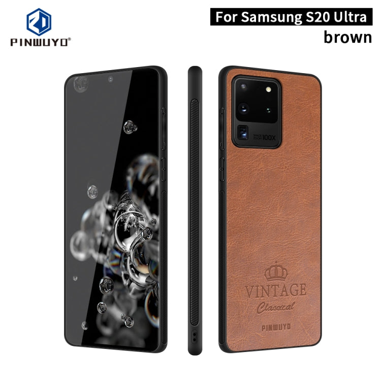 PINWUYO Pin Rui Series Classical Leather Texture PC + TPU Waterproof  Anti-fall All-inclusive Protective Case Shell, For Galaxy S20 Ultra, For Galaxy A51 / M40s, For Galaxy A91 / S10 Lite, For Huawei Nova 6, For Huawei Nova 6 SE