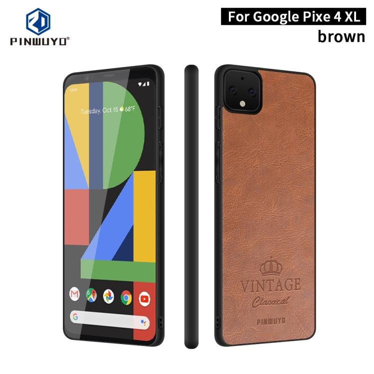 PINWUYO Pin Rui Series Classical Leather Texture PC + TPU Waterproof  Anti-fall All-inclusive Protective Case Shell