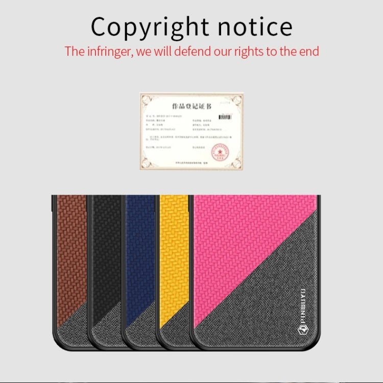 PINWUYO Rong Series  Shockproof PC + TPU+ Chemical Fiber Cloth Protective Case, For Galaxy S20 Ultra, For Galaxy A51 / M40s, For Galaxy A91 / S10 Lite, For Huawei Nova 6, For Huawei Nova 6 SE, For Huawei Honor V30 / V30 Pro