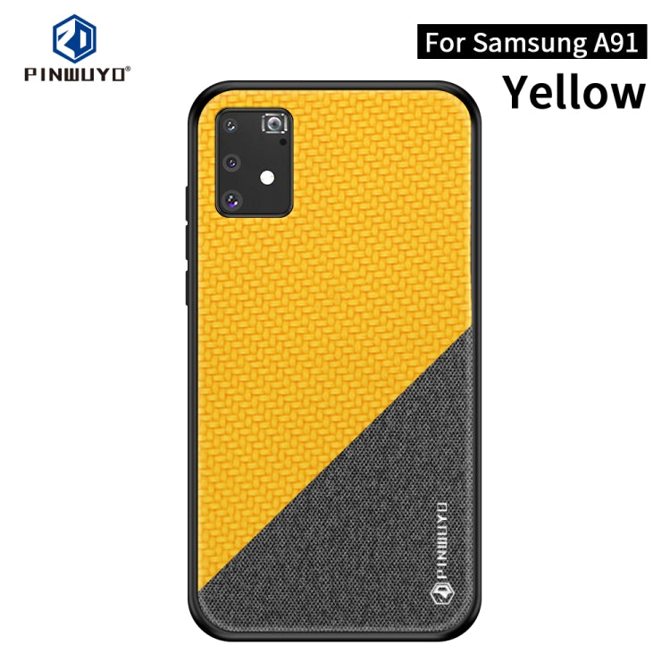 PINWUYO Rong Series  Shockproof PC + TPU+ Chemical Fiber Cloth Protective Case, For Galaxy S20 Ultra, For Galaxy A51 / M40s, For Galaxy A91 / S10 Lite, For Huawei Nova 6, For Huawei Nova 6 SE, For Huawei Honor V30 / V30 Pro