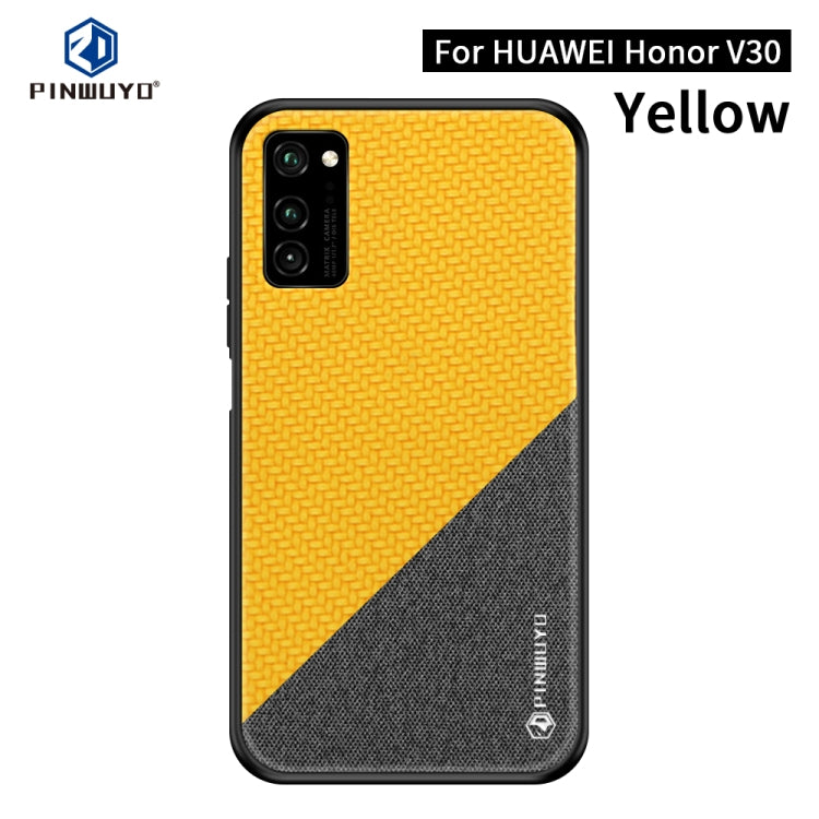 PINWUYO Rong Series  Shockproof PC + TPU+ Chemical Fiber Cloth Protective Case, For Galaxy S20 Ultra, For Galaxy A51 / M40s, For Galaxy A91 / S10 Lite, For Huawei Nova 6, For Huawei Nova 6 SE, For Huawei Honor V30 / V30 Pro