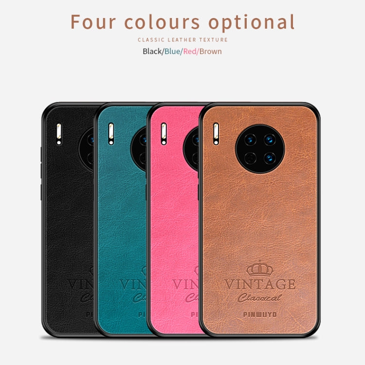 PINWUYO Pin Rui Series Classical Leather PC + TPU + PU Leather Waterproof Anti-fall All-inclusive Protective Case, For Huawei Mate 30 5G (Leather), For Huawei Mate 30 Pro 5G (Leather)