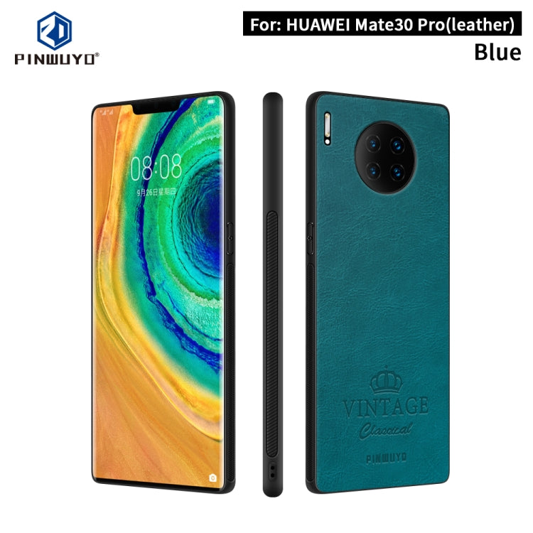 PINWUYO Pin Rui Series Classical Leather PC + TPU + PU Leather Waterproof Anti-fall All-inclusive Protective Case, For Huawei Mate 30 5G (Leather), For Huawei Mate 30 Pro 5G (Leather)