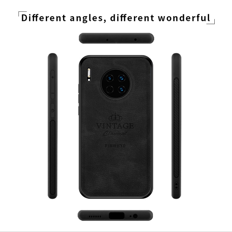 PINWUYO Zun Series PC + TPU + Skin Waterproof Anti-fall All-inclusive Protective Case, For Huawei Mate 30 5G (Leather), For Huawei Mate 30 Pro 5G (Leather)