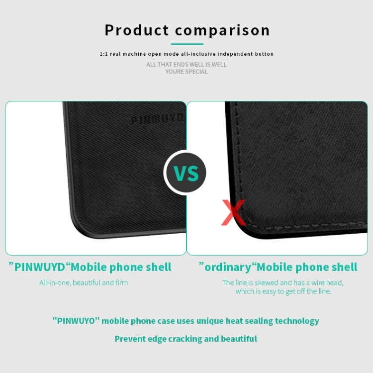 PINWUYO Zun Series PC + TPU + Skin Waterproof Anti-fall All-inclusive Protective Case, For Huawei Mate 30 5G (Leather), For Huawei Mate 30 Pro 5G (Leather)