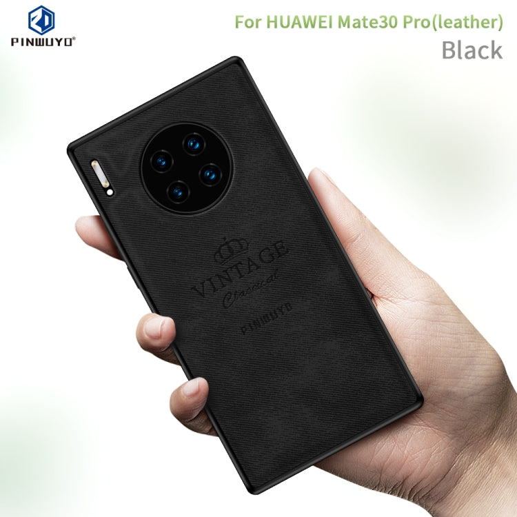 PINWUYO Zun Series PC + TPU + Skin Waterproof Anti-fall All-inclusive Protective Case, For Huawei Mate 30 5G (Leather), For Huawei Mate 30 Pro 5G (Leather)