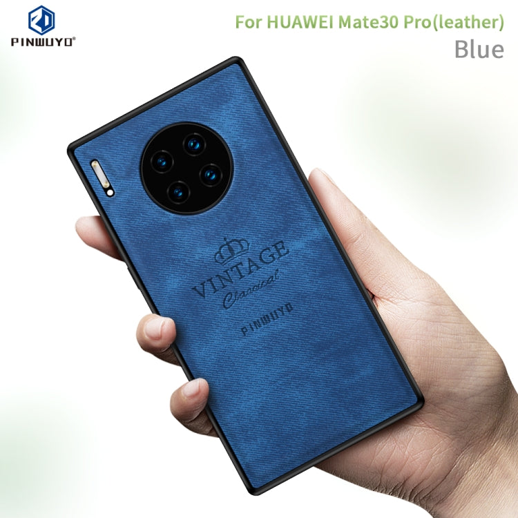 PINWUYO Zun Series PC + TPU + Skin Waterproof Anti-fall All-inclusive Protective Case, For Huawei Mate 30 5G (Leather), For Huawei Mate 30 Pro 5G (Leather)