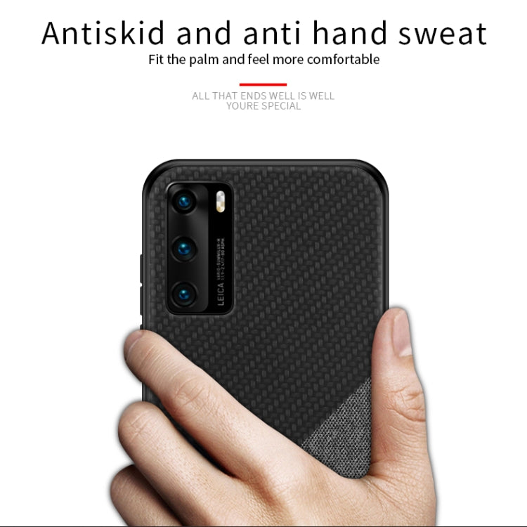 PINWUYO Rong Series  Shockproof PC + TPU+ Chemical Fiber Cloth Protective Cover, For Huawei P40, For Huawei P40 pro / P40pro+, For Galaxy A01, For Galaxy?A21, For Xiaomi 10 / 10pro, For Xiaomi  RedMi K30