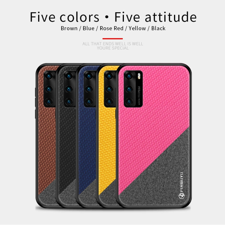 PINWUYO Rong Series  Shockproof PC + TPU+ Chemical Fiber Cloth Protective Cover