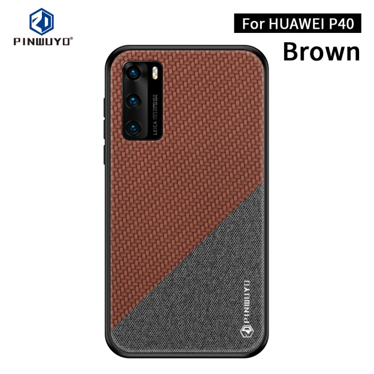 PINWUYO Rong Series  Shockproof PC + TPU+ Chemical Fiber Cloth Protective Cover