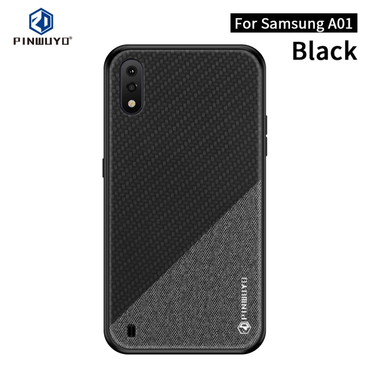 PINWUYO Rong Series  Shockproof PC + TPU+ Chemical Fiber Cloth Protective Cover