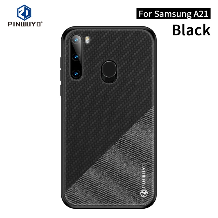 PINWUYO Rong Series  Shockproof PC + TPU+ Chemical Fiber Cloth Protective Cover, For Huawei P40, For Huawei P40 pro / P40pro+, For Galaxy A01, For Galaxy?A21, For Xiaomi 10 / 10pro, For Xiaomi  RedMi K30