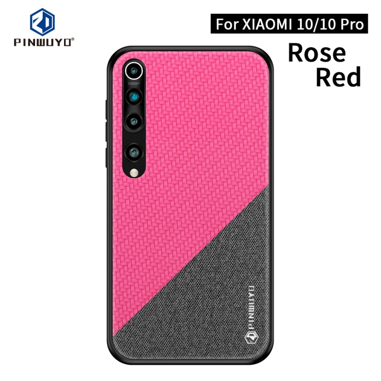 PINWUYO Rong Series  Shockproof PC + TPU+ Chemical Fiber Cloth Protective Cover