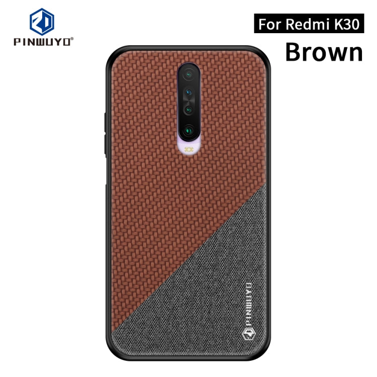 PINWUYO Rong Series  Shockproof PC + TPU+ Chemical Fiber Cloth Protective Cover