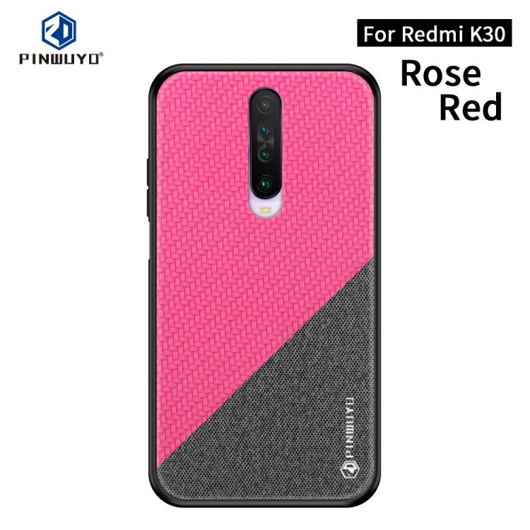 PINWUYO Rong Series  Shockproof PC + TPU+ Chemical Fiber Cloth Protective Cover