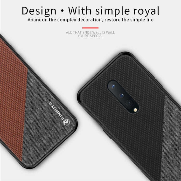 PINWUYO Rong Series  Shockproof PC + TPU+ Chemical Fiber Cloth Protective Cover, For Oneplus 8, For Oneplus 8 Pro, For Huawei Y7P/P40Lite E/Honor9C