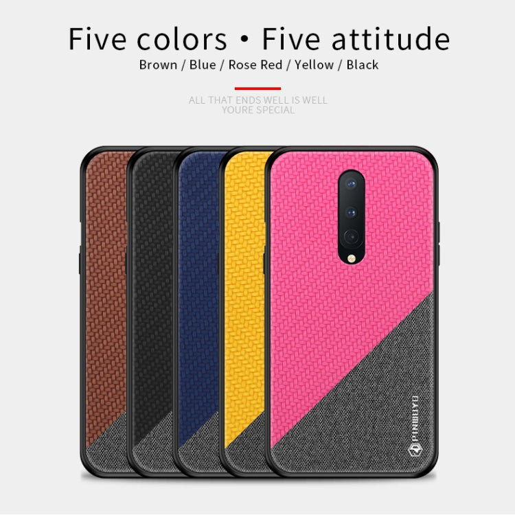 PINWUYO Rong Series  Shockproof PC + TPU+ Chemical Fiber Cloth Protective Cover, For Oneplus 8, For Oneplus 8 Pro, For Huawei Y7P/P40Lite E/Honor9C