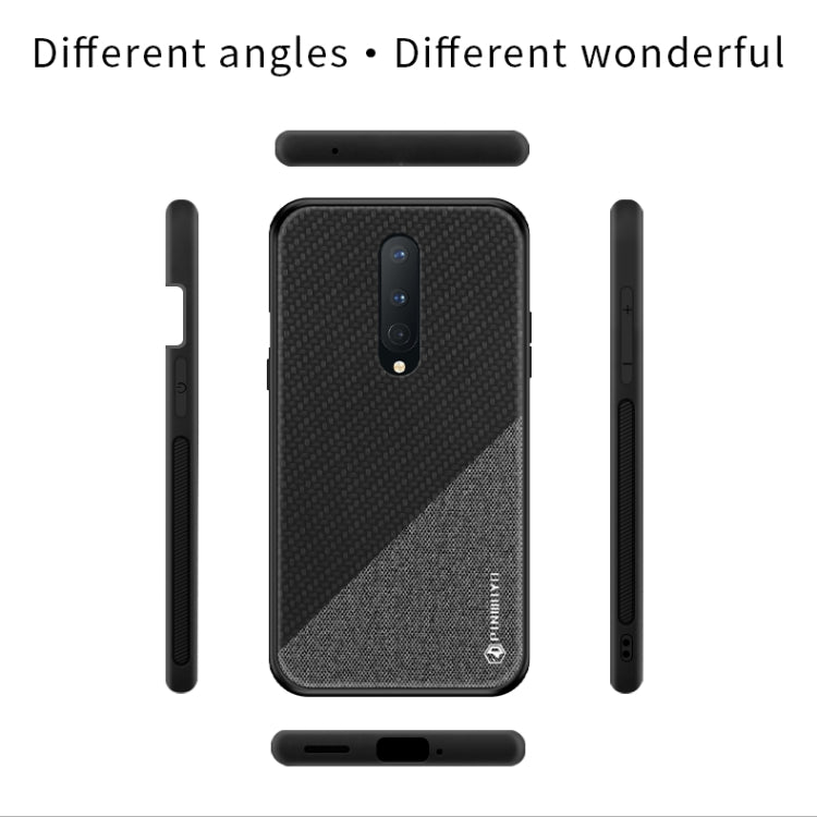 PINWUYO Rong Series  Shockproof PC + TPU+ Chemical Fiber Cloth Protective Cover, For Oneplus 8, For Oneplus 8 Pro, For Huawei Y7P/P40Lite E/Honor9C