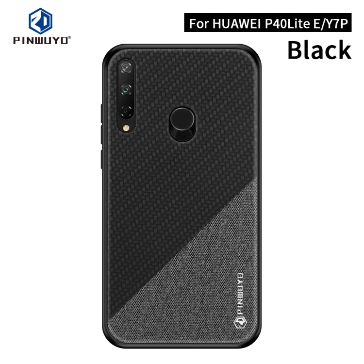 PINWUYO Rong Series  Shockproof PC + TPU+ Chemical Fiber Cloth Protective Cover, For Oneplus 8, For Oneplus 8 Pro, For Huawei Y7P/P40Lite E/Honor9C